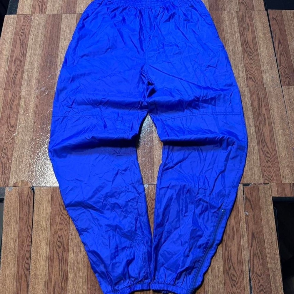 Nike Blue Vintage 80's Retro Tech Track Pants Medium